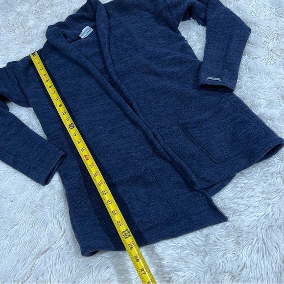 Columbia Rock Range Wool Blend Long Cardigan Sweater Blue Size Small - Picture 7 of 10